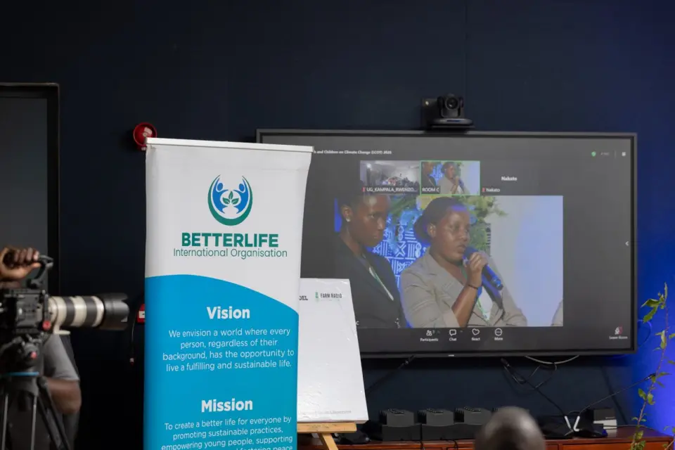BetterLife’s vision and mission beside a virtual session at the Local Conference of Youth and Children on Climate Change (LCOY) 2026