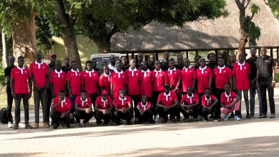 Mentors and participants at the Kakebe Tech Camp in Lira