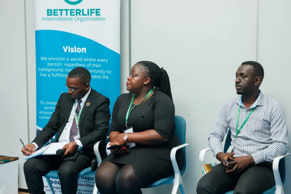 Panellists at a BetterLife session at LCOY Uganda 2026