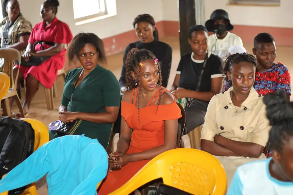 Participants at a Women’s Action Circle session in Mukono