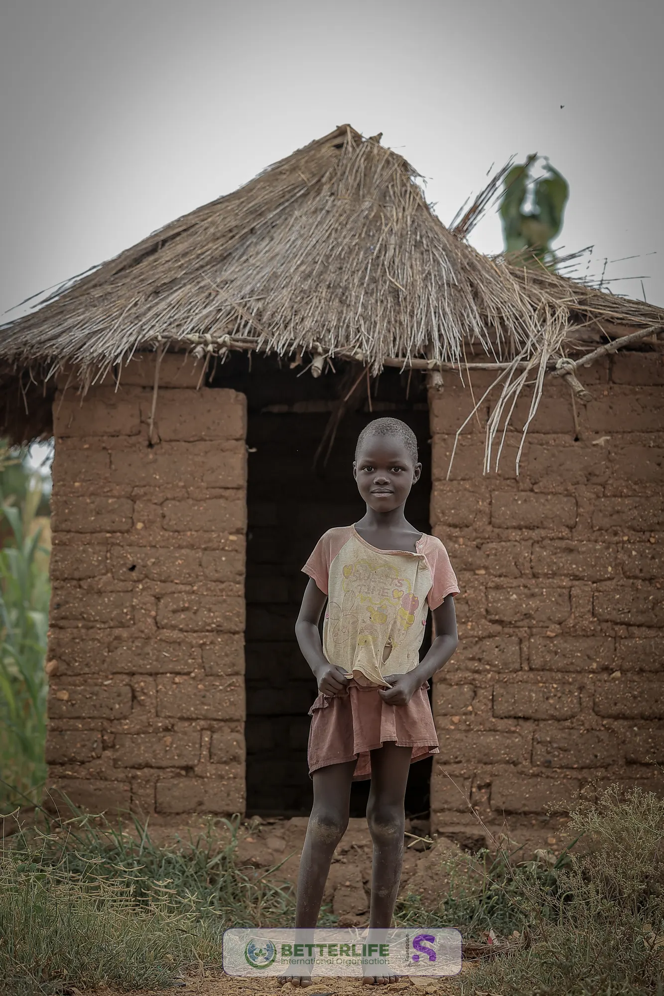 A girl from a BetterLife community in Uganda
